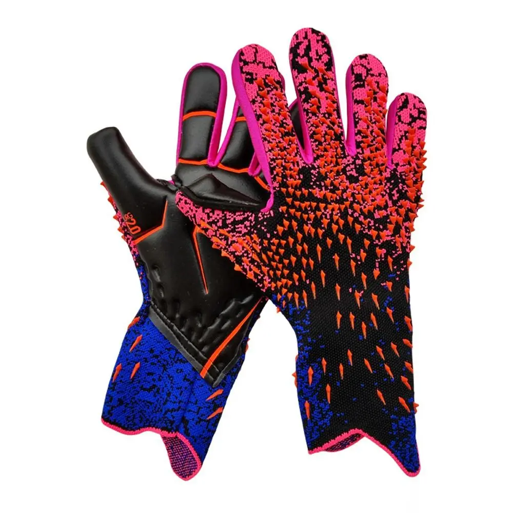 

1 Pair Anti-Slip Kids Goalie Gloves Rubber Cushioning Goalkeeper Gloves Antiskid Adjustable Play Football