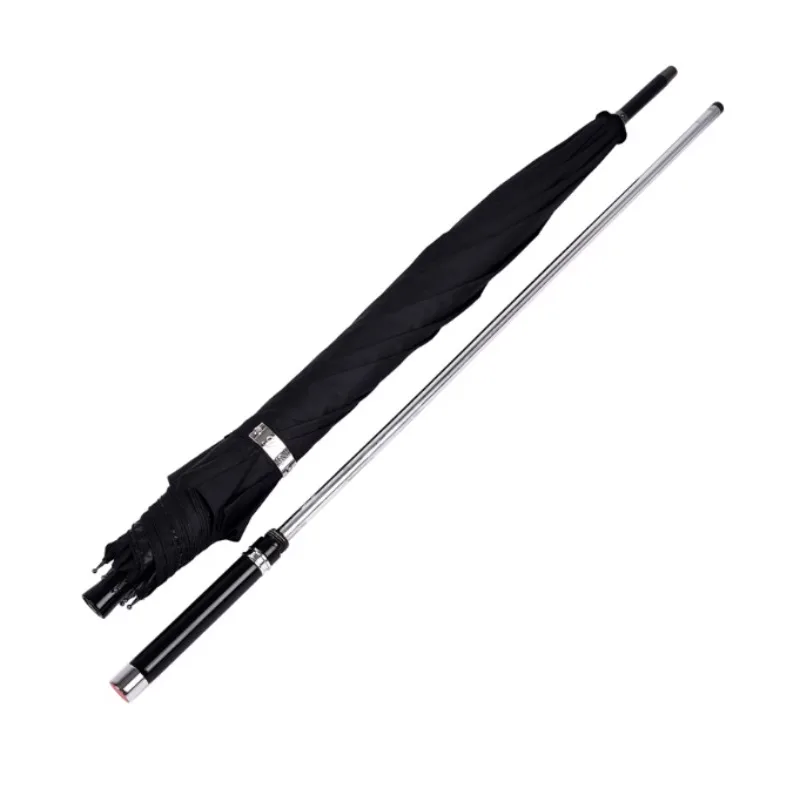 Sturdy Windproof UV Resistant Umbrella - 2-in-1 Personalized Cane for Hiking & Rain Walks