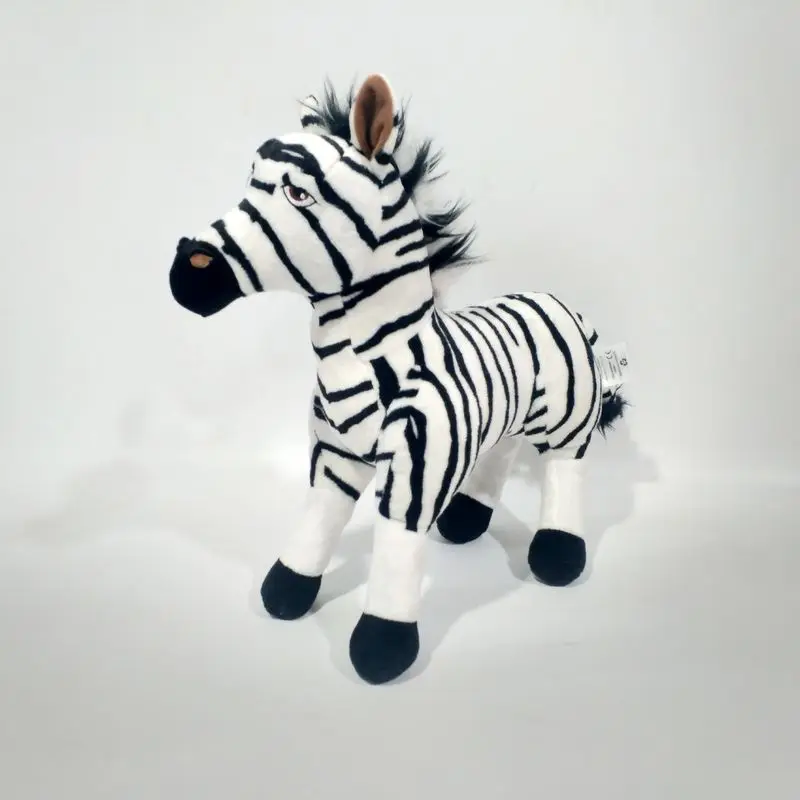 Disney roi Lion de la Jungle zèbre poupée dessin animé en peluche jouet mignon zèbre Thurston Sukari poupée cadeau d'anniversaire