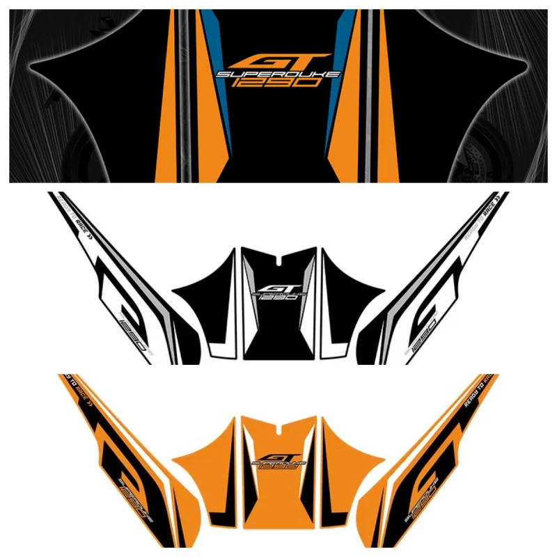 For KTM 1290 Super Duke GT Motorcycle Accessories Fuel Tank Scratch Protection Stickers Kits Of Bike Decoration Decals Kits