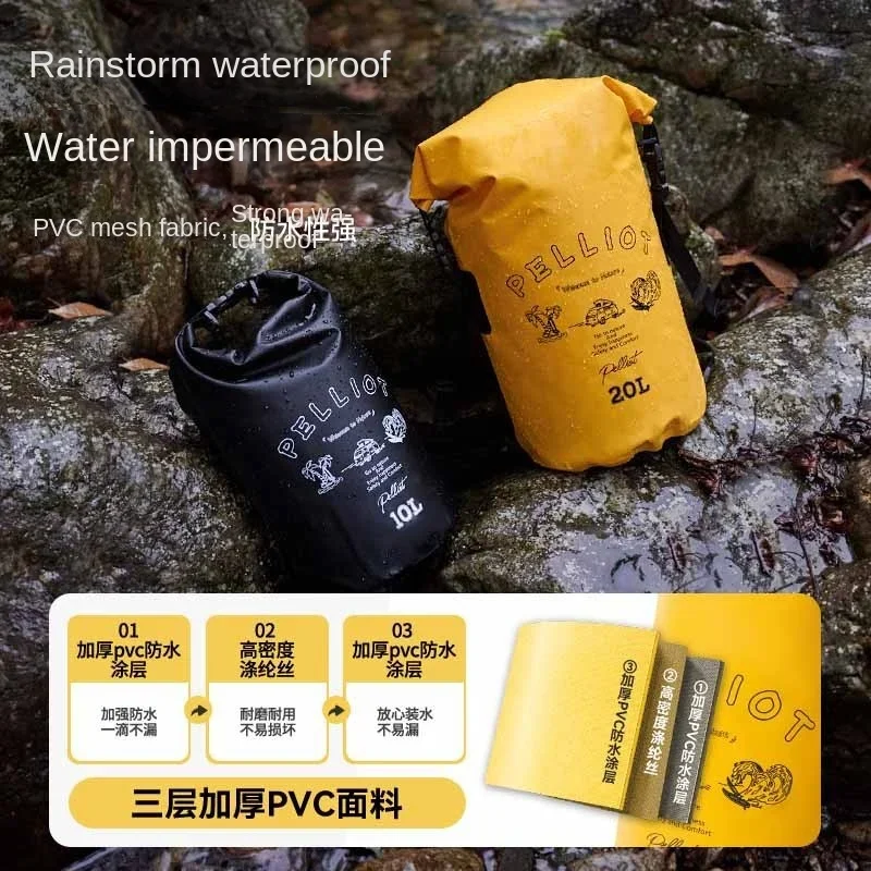 Outdoor Waterproof Bag Seaside Beach Camping Mobile Phone Storage Bag River Rafting High Capacity Backpack