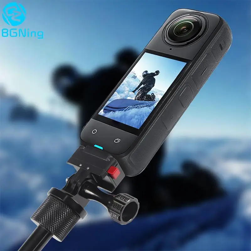 لوحة صغيرة سريعة الإصدار محول ثلاثي القوائم مغناطيسي حامل الحذاء البارد لـ Insta360 X5 ACE PRO GoPro Action Camera مجموعة نظام QR السريع