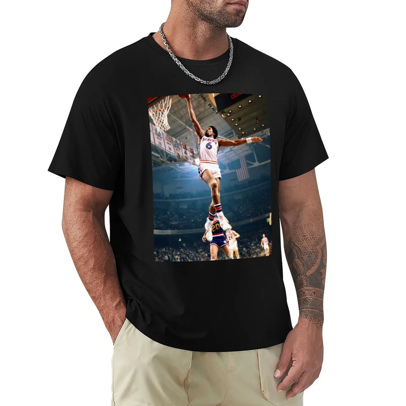 Dr J Dunk , Dr j Cradle Dunk T-Shirt anime stuff rapper graphic tees shirts graphic summer tops mens clothes