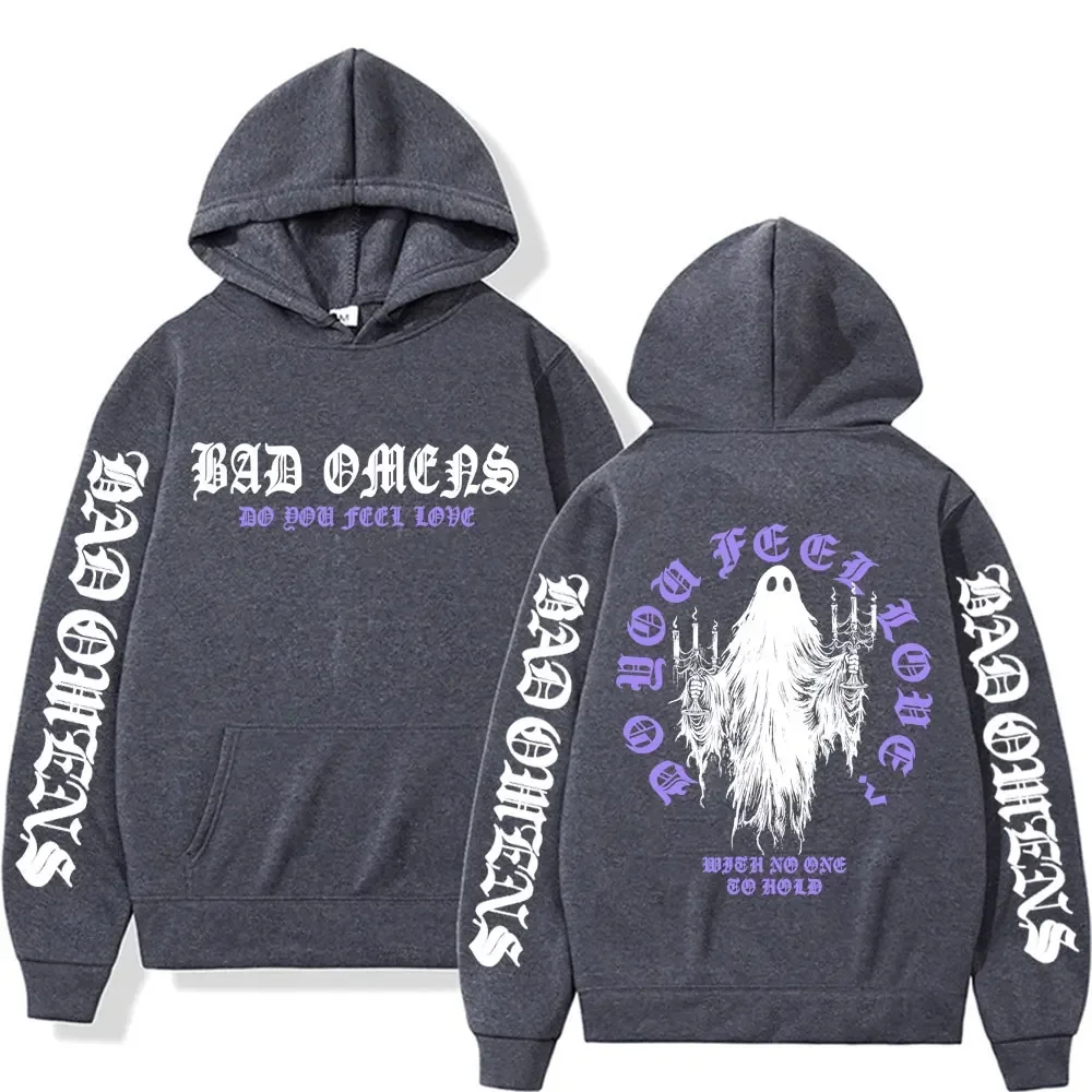 2026 Bad Omens Ghost Hoodie Family Matching Do You Feel Love Harajuku Streetwear Pullover Men Women Kids