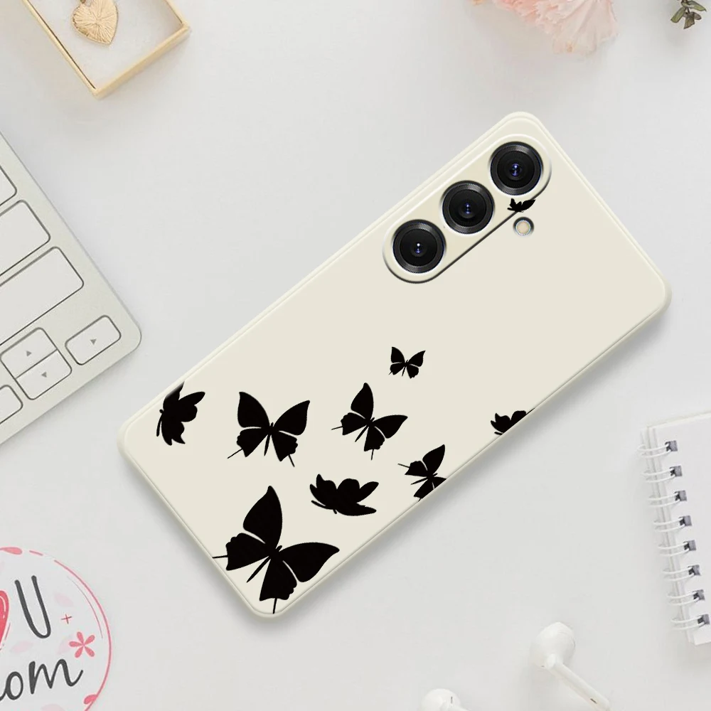 Butterfly Pattern Phone Case For Samsung Galaxy S25 S24 S23 S22 S21 S20 Ultra Plus S20FE S21FE S23FE S24 FE S10 Plus Cover
