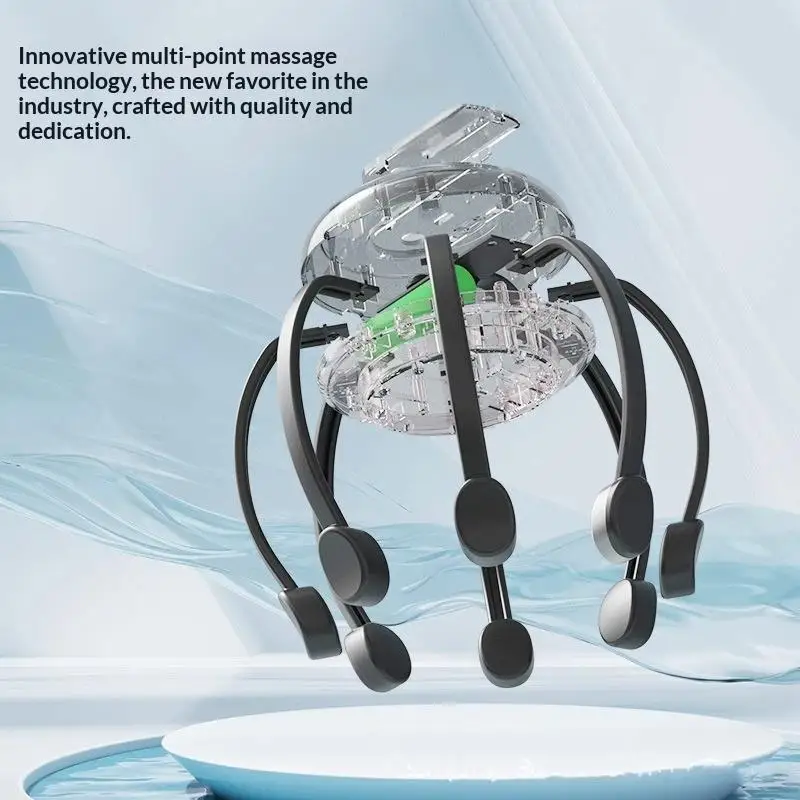 NEW Hot Electric Scalp Massager Head Massage Machine Intelligent Vibrating Stress Relax With 5 Modes 360 Degree Hair Massager