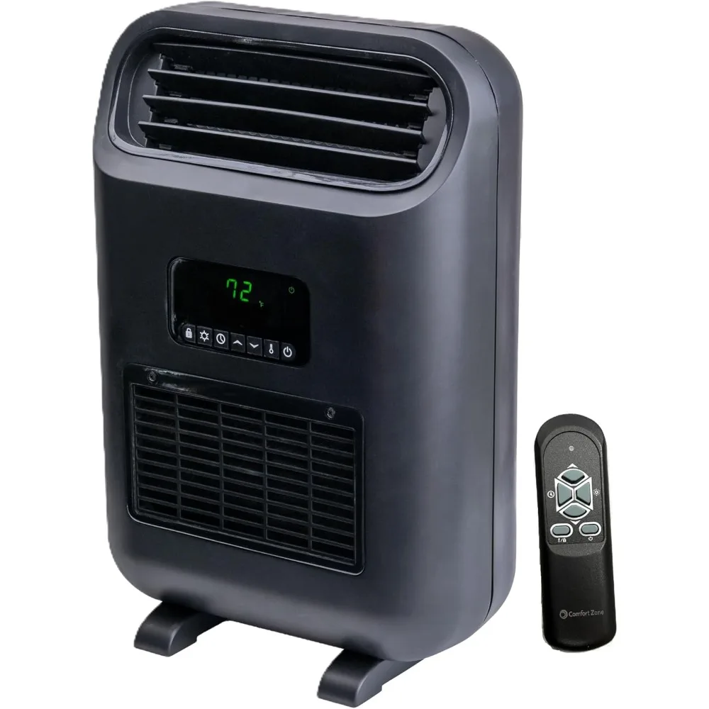 

18" Wall Mount or Freestanding Space Heater, 1500W/750W, ECO Mode, Digital Thermostat, Remote Control, 12H Timer, 4 Modes,Custom
