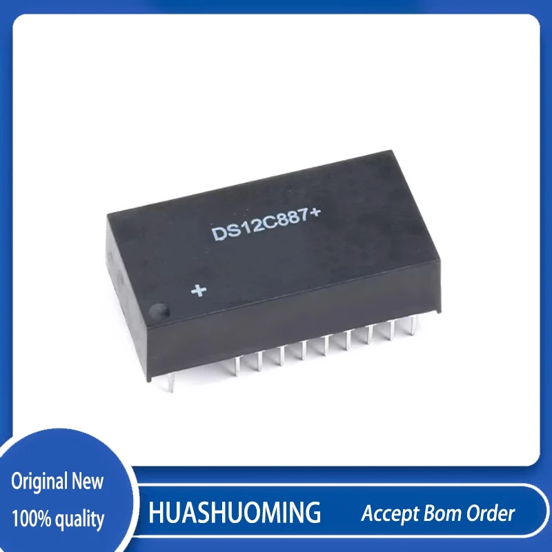 5Pcs/Lot DS12C887+  DS12C887 12C887  EDIP-18