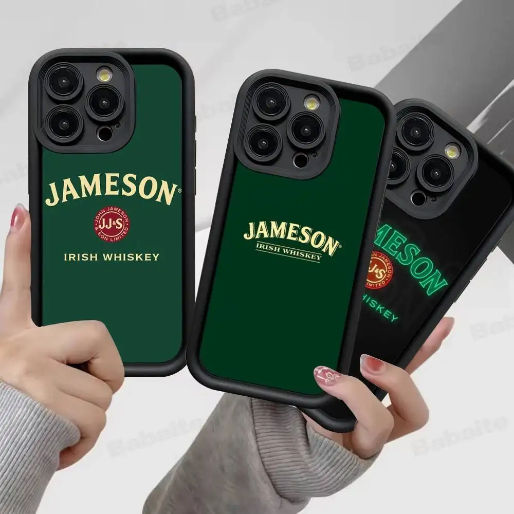 Funda Trasera Antigolpes con Diseño de Caramelo y Logotipo de Jameson para iPhone 17 15 13 12 11 14 Pro Max X XR XS 16 Plus