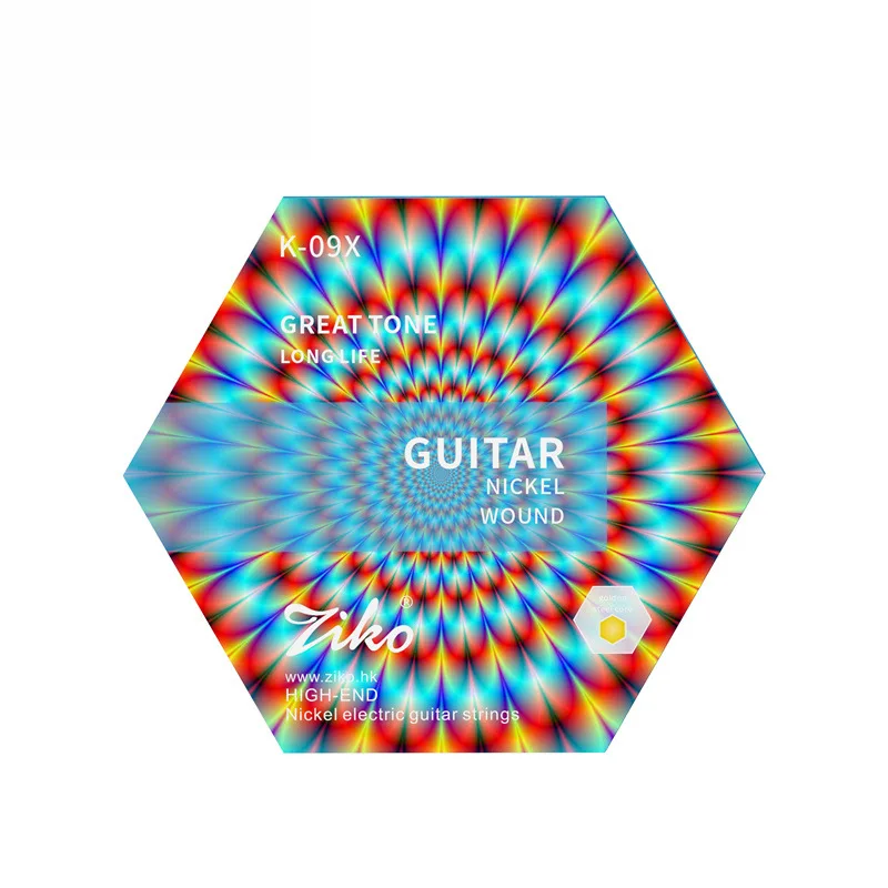 Ziko Electric Guitar Strings DEG-009 Laminating K-09X Anti-Rust K-10X Colorful String Ends DNF-009 Strings