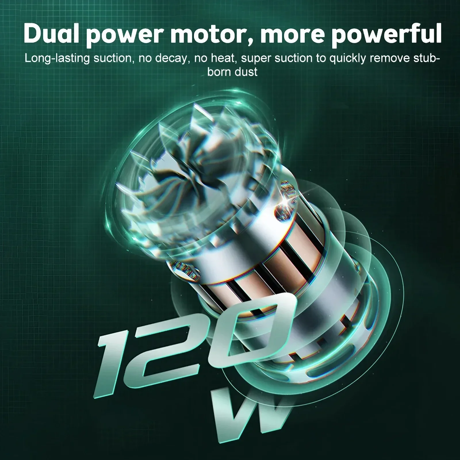 مكنسة كهربائية محمولة لاسلكية 120 وات 29000Pa شفط قوي لتنظيف أريكة السيارة والسجاد والمكتب ورف الكتب
