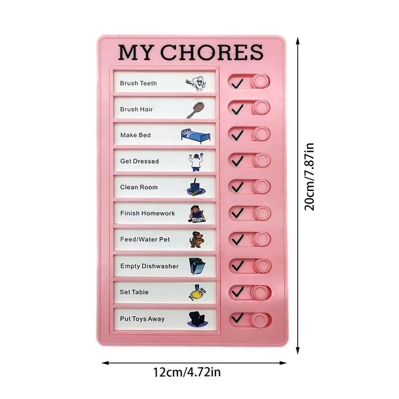 Chore Chart For Kids To Do List Checklist Boards Reusable Chore Chart With Detachable Cardstock To Do List For Teens Planning