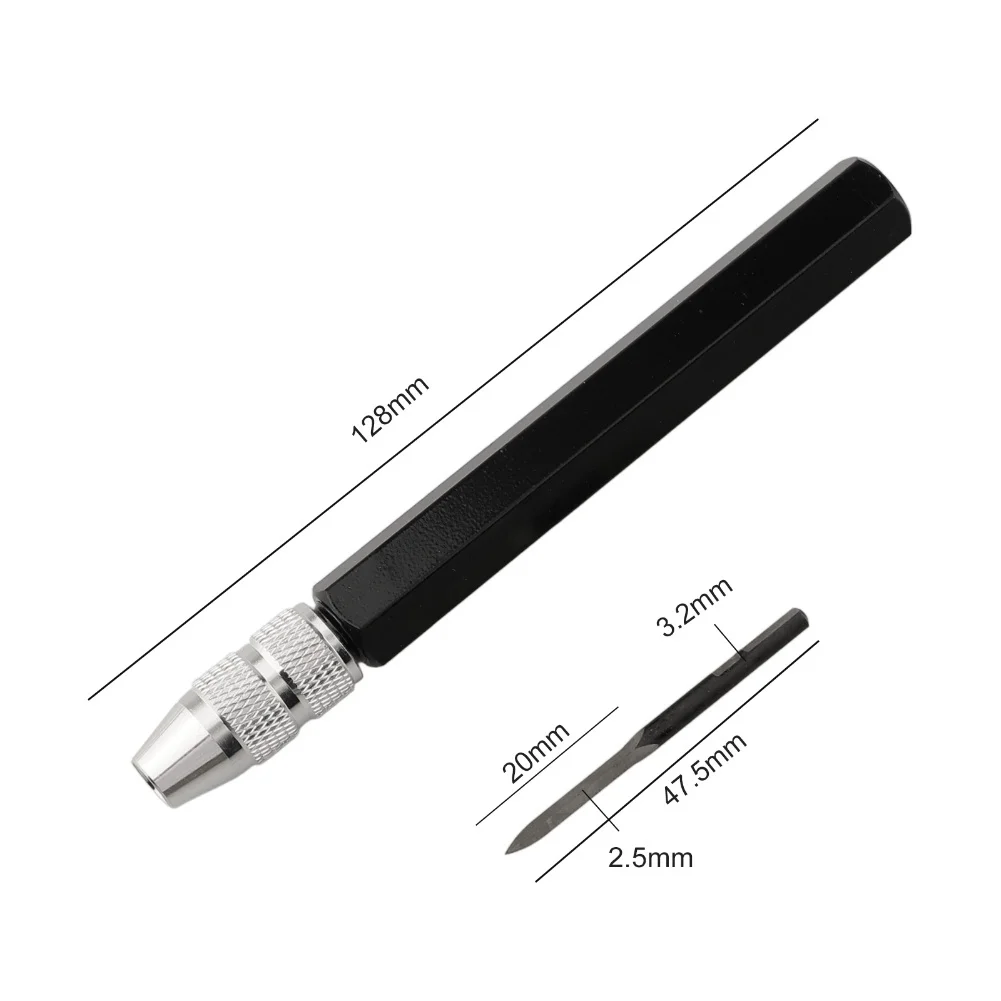 Manual Adjustable Deburring Tool Set with Triangular SC1300 Handle and 5pcs BD5010 for blades for Metalworking Use