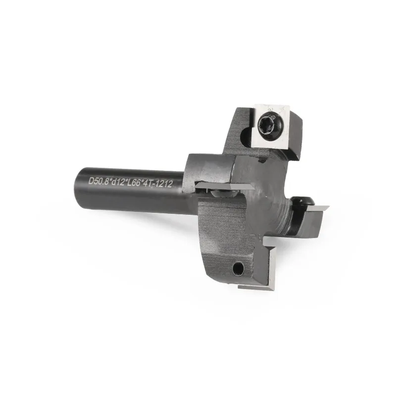 8/12/12.7mm Shank Insert Type Milling Cutter Replaceable Blade Router Bit for Wood Surface Planing Work