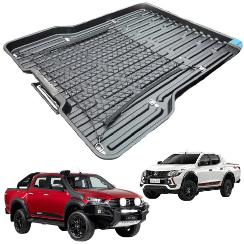 ลิ้นชักเลื่อนสำหรับกระบะท้ายรถกระบะ  รางเลื่อนสำหรับวางพาเลท  แผ่นเลื่อนสำหรับกระบะท้ายรถกระบะ