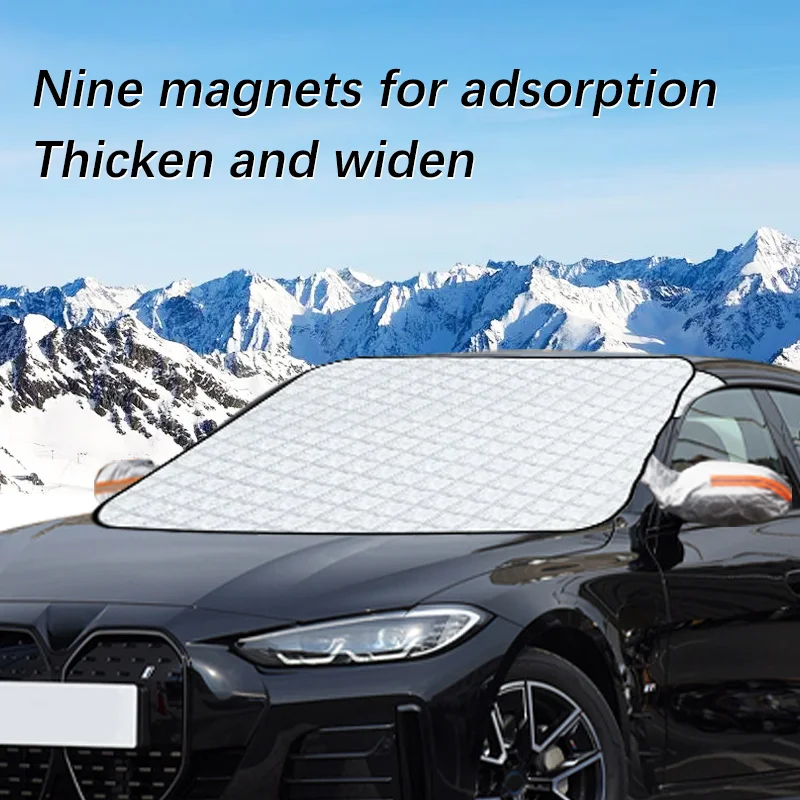 

Magnetic Car Windshield Snow Cover Winter Ice-Frost Guard Sun Shade Protector For BMW i4 2020-2023 Exterior Accessories