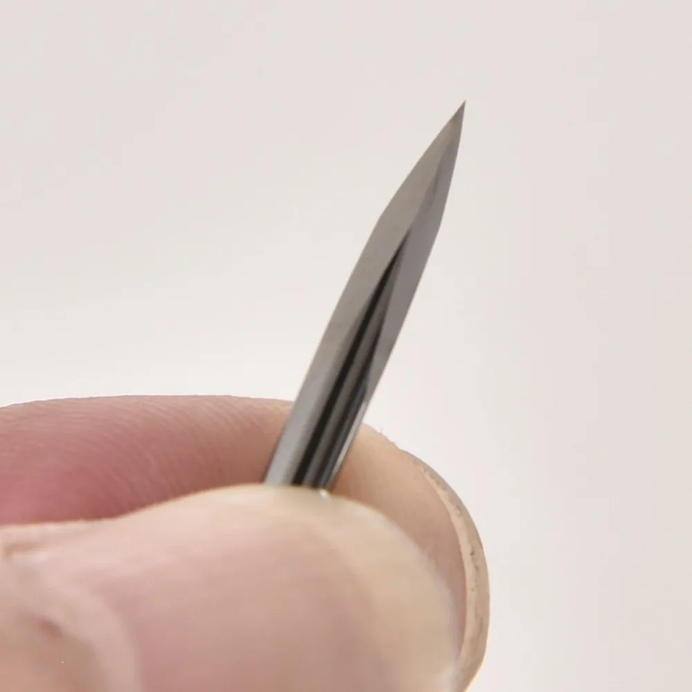 Steel Triangular Scribing Cutter Ergonomic Rubber Grip Curved Edge Engraving Cutter Edge Retention Hobby Carving Tool