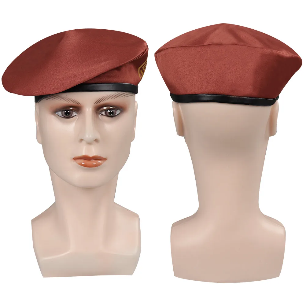 

Resident Remake Jack Krauser Cosplay Hat Cap Costume Accessoreis Men Hats Halloween Carnival Disguise Suit Prop For Role Play