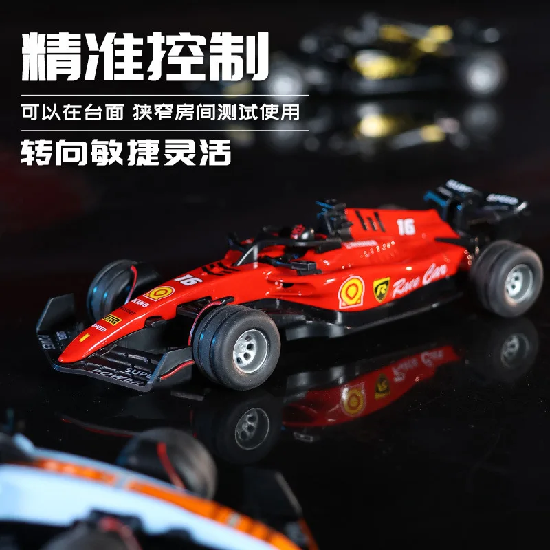 新しい1:64ミニ合金カーモデル、調整可能な照明付き、レーシングカーとリモコンカー、子供向け。