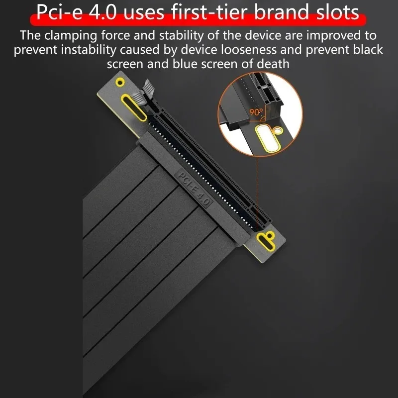 10/15/20cm Full Speed PCIE 3.0/4.0 X16 Riser Graphics Video Card Extension Cable Computer GPU Expansion Flexible Shielded Cord