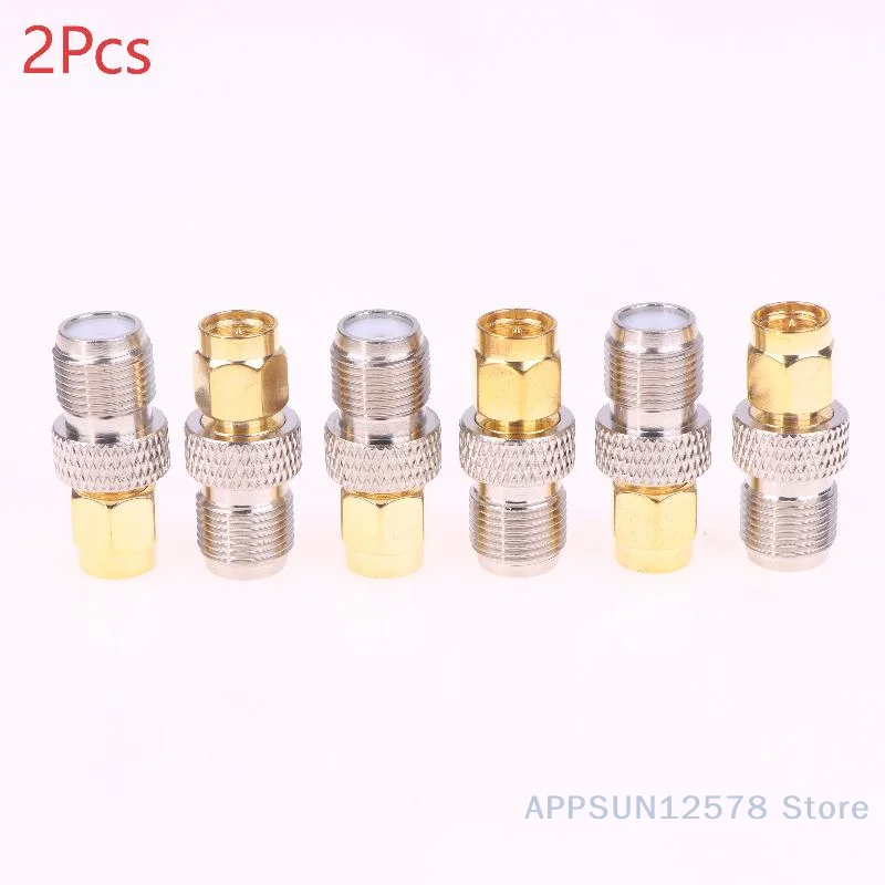 2pcs/Group SMA Male Turn F Female Copper RF Conversion Head Smaj/FK SMA Internal Thread Inner Needle Turn F External Thread Inn