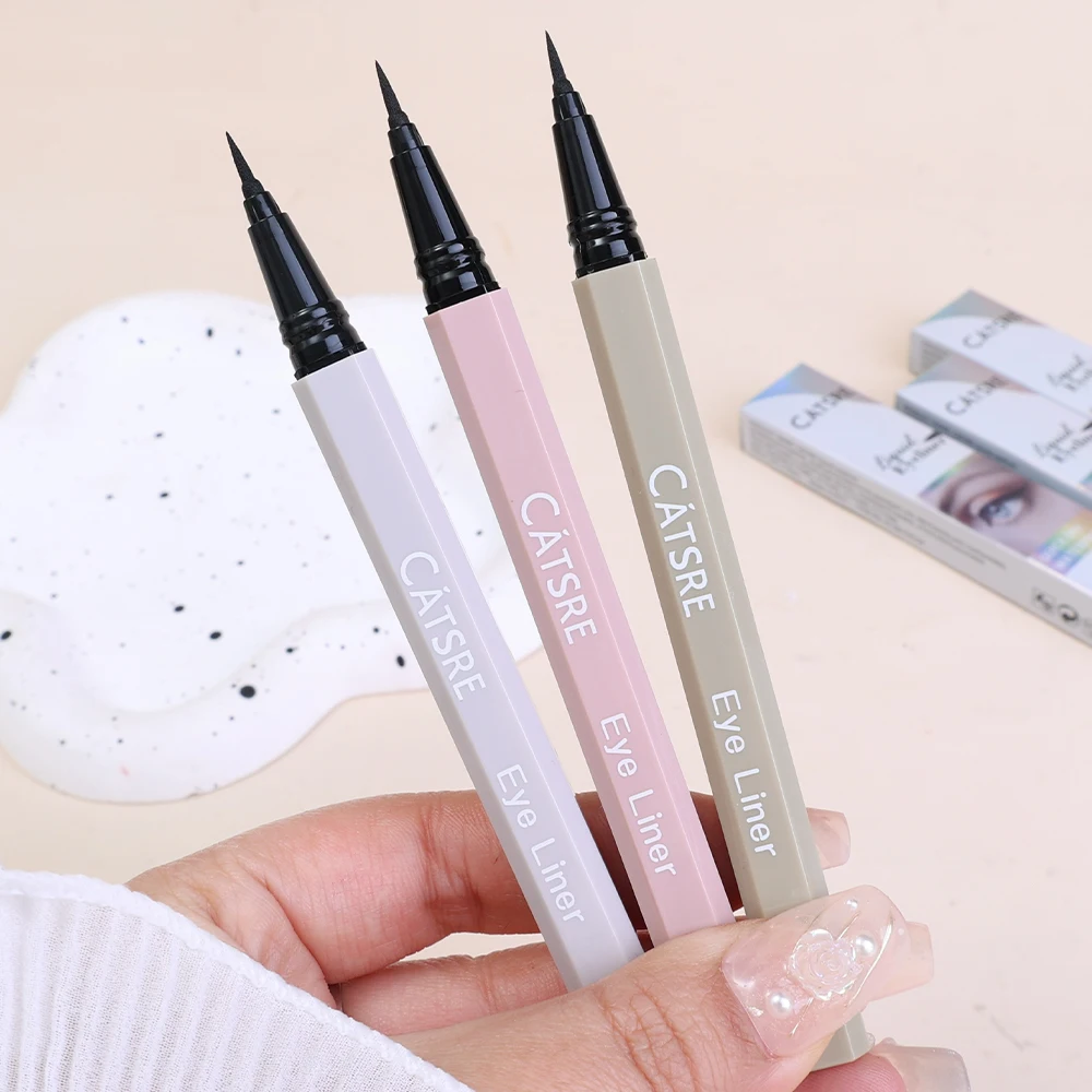 Smooth Liquid Eyeliner Pen Waterproof Easy To Color Lying Silkworm Pen Ultra-thin Fast Dry No Blooming Eyes Tools Korean Makeup