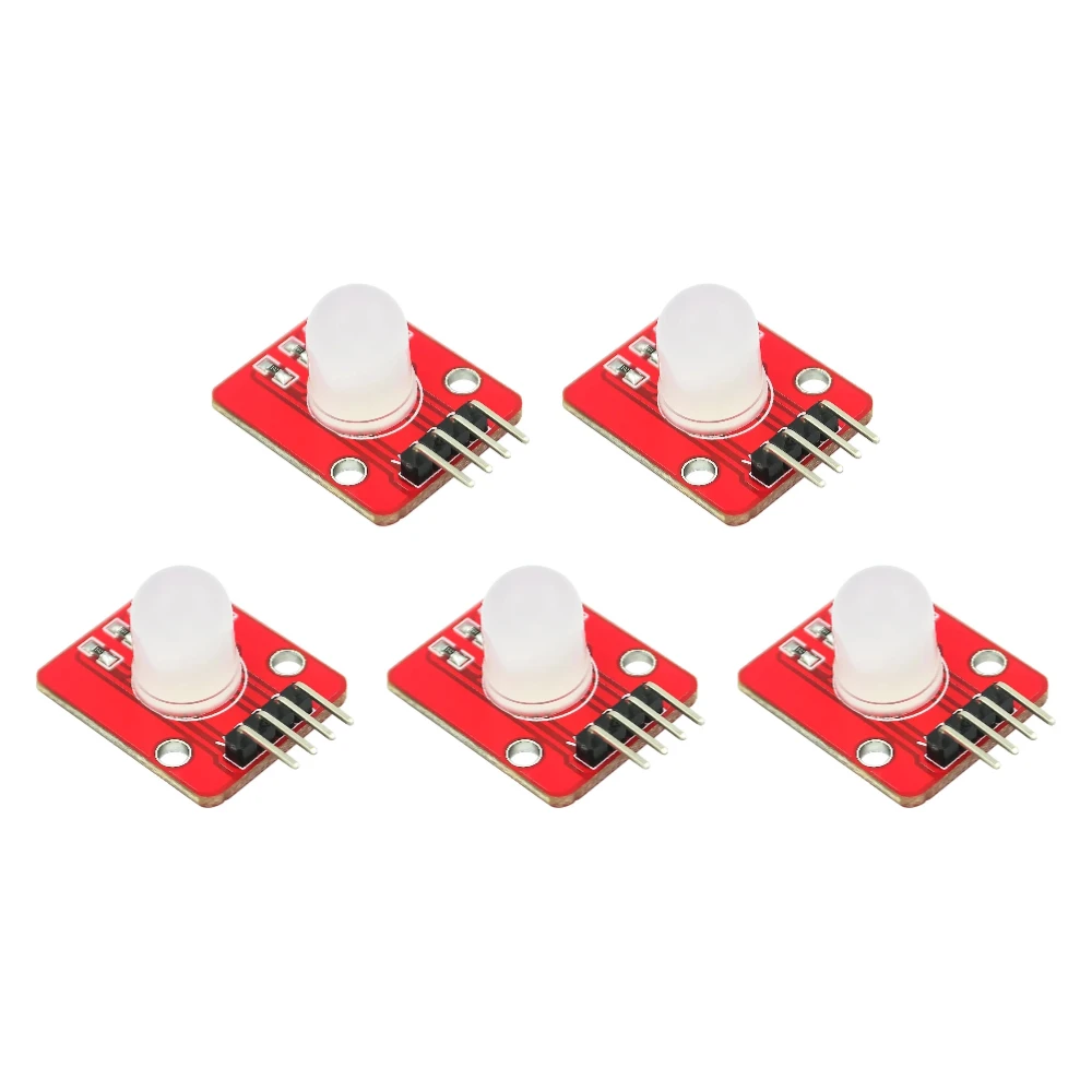 5-10PCS 10mm Full Color RGB LED Module140C5 Electronic Building Blocks for Arduinos DIY Starter Kit