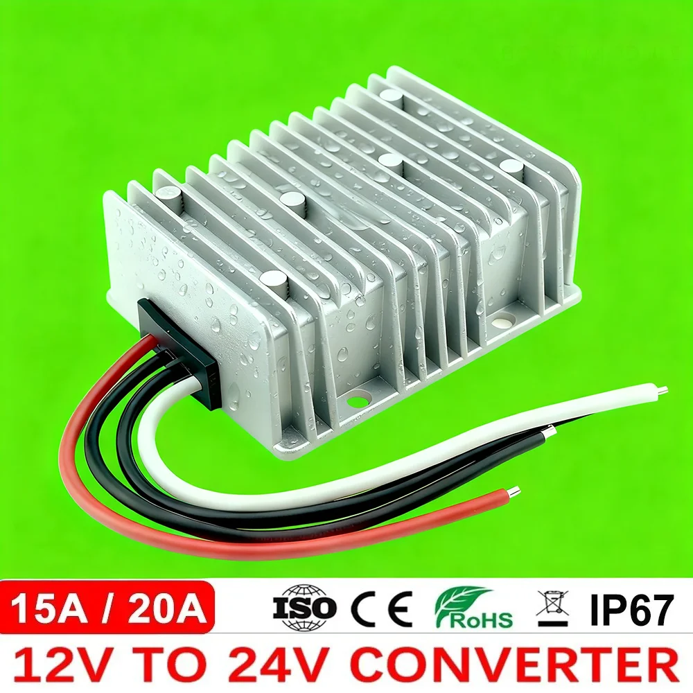 

12V TO 24V 20A 15A 12 Volt to 24 Volt Boost Module CE RoHS 10-23V Regulator DC DC Step Up Converter