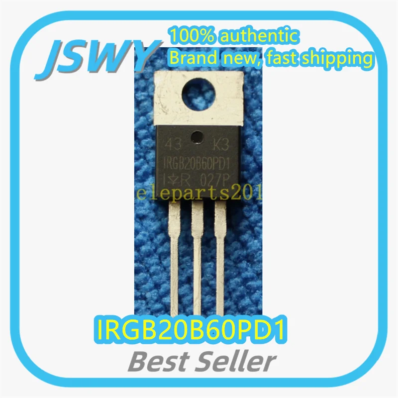 

(10/50 pcs) IRGB20B60PD1 Silk-screened GB20B60PD1 TO-220 Integrated Circuit IC Genuine Original Electronics
