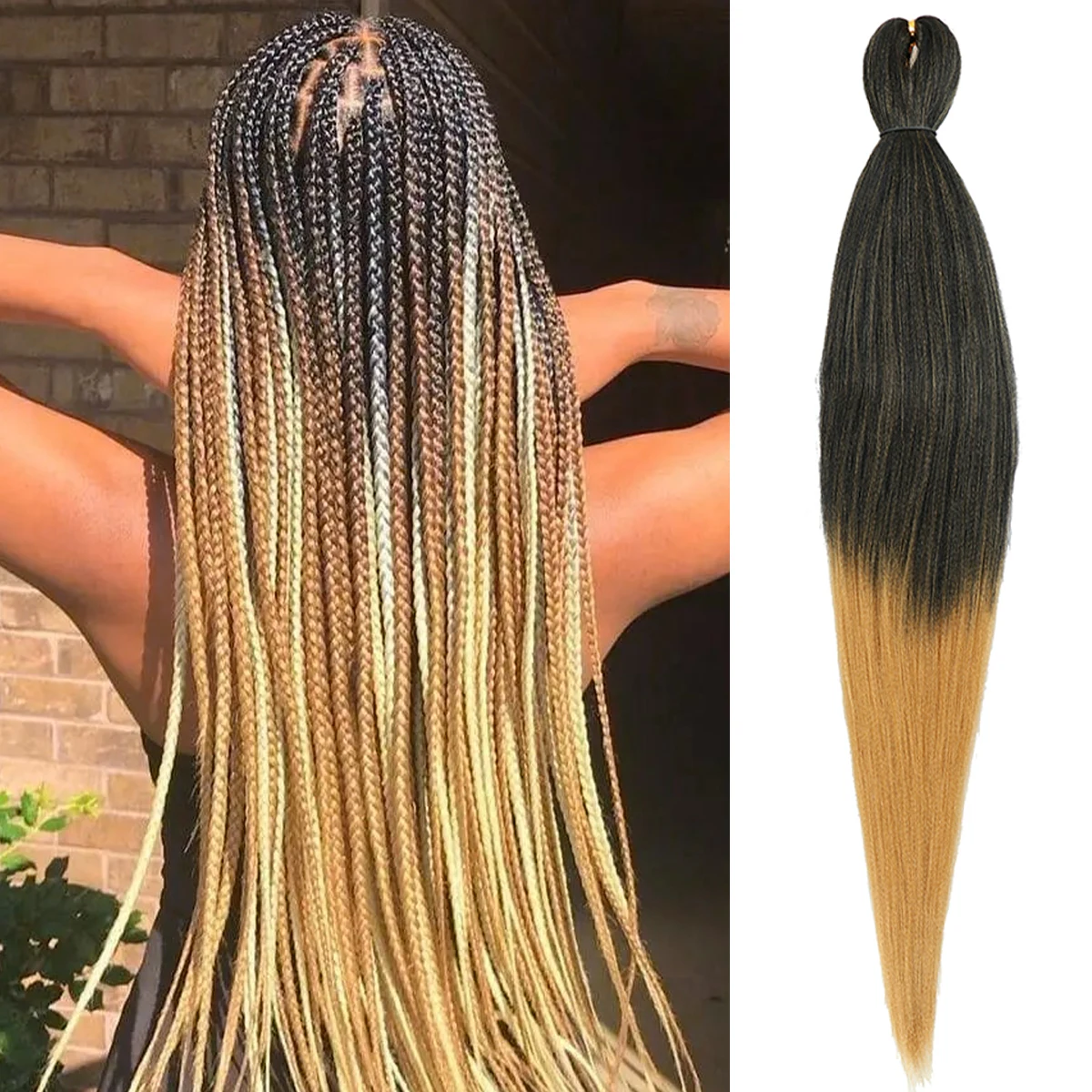 Pre Stretched Kanekalon Braiding Hair Extensions