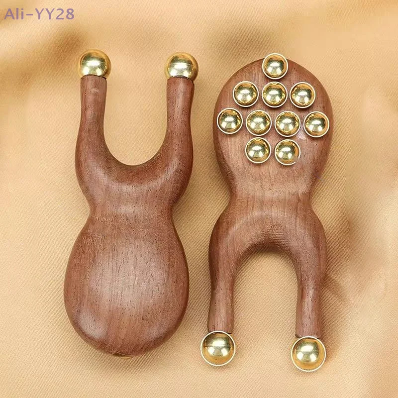 

{MX} Латунные бусины из сандалового дерева, инструмент Гуаша для носа, антистатическая расческа для массажа кожи головы для лица, глаз, пятен, меридианов, акупунктурных точек, релаксации