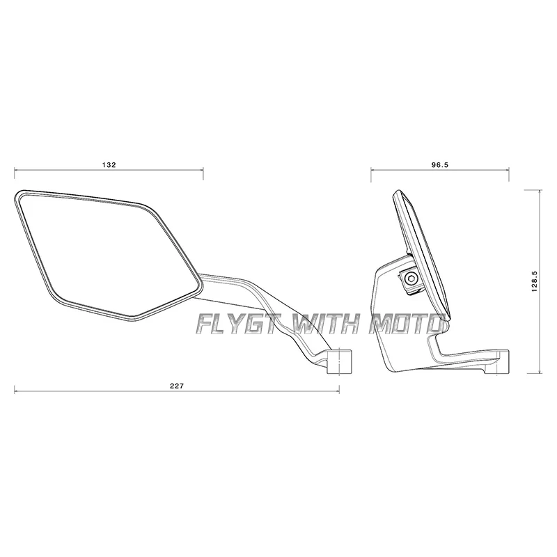 ل BMW S1000R F900R F900XR G310R G310GS C400X C400GT العالمي للدراجات النارية مرآة الرياح الجناح الجانب الرؤية الخلفية عكس مرآة