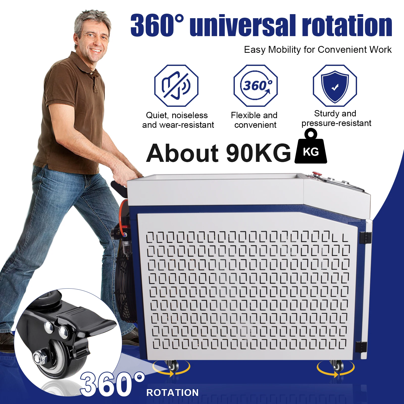 4 в 1 RECI 3000 Вт 380 В Ручной лазерный сварочный аппарат для очистки и резки Ручной волоконный лазерный сварочный аппарат для всех металлов, ЕС, США, склад