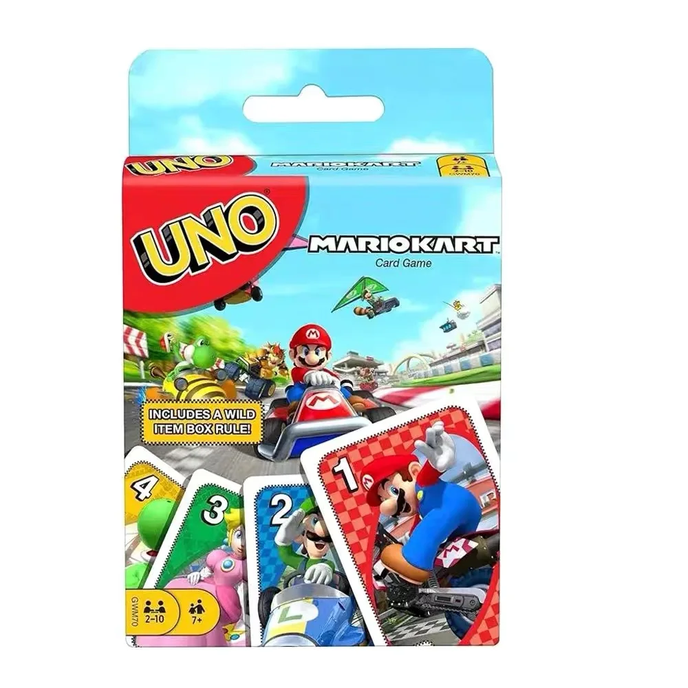 Uno Co-Branded Mario Kart Karte Multiplayer-Party glücklich Brettspiel Super Spaß Familie interaktives Spiel Spielkarten Großhandel