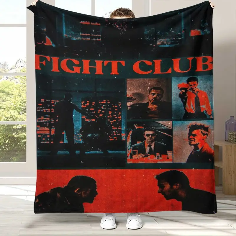 Vintage Fight Club Movie Soft Flannel Throw Blanket,Cozy Warm Blanket for Bed,Sofa,Living Room,Picnic,Camping,Home Decor,Gift