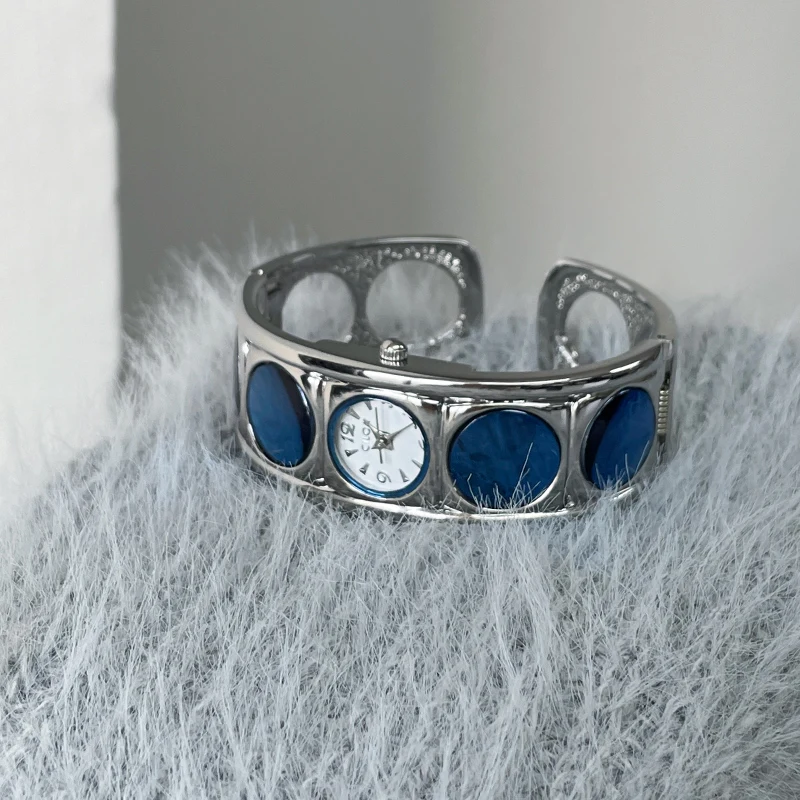 CILOA orologio da polso femminile 2025 nuovo marchio regalo rotondo autentico orologio da donna al quarzo impermeabile casual blu di alta qualità