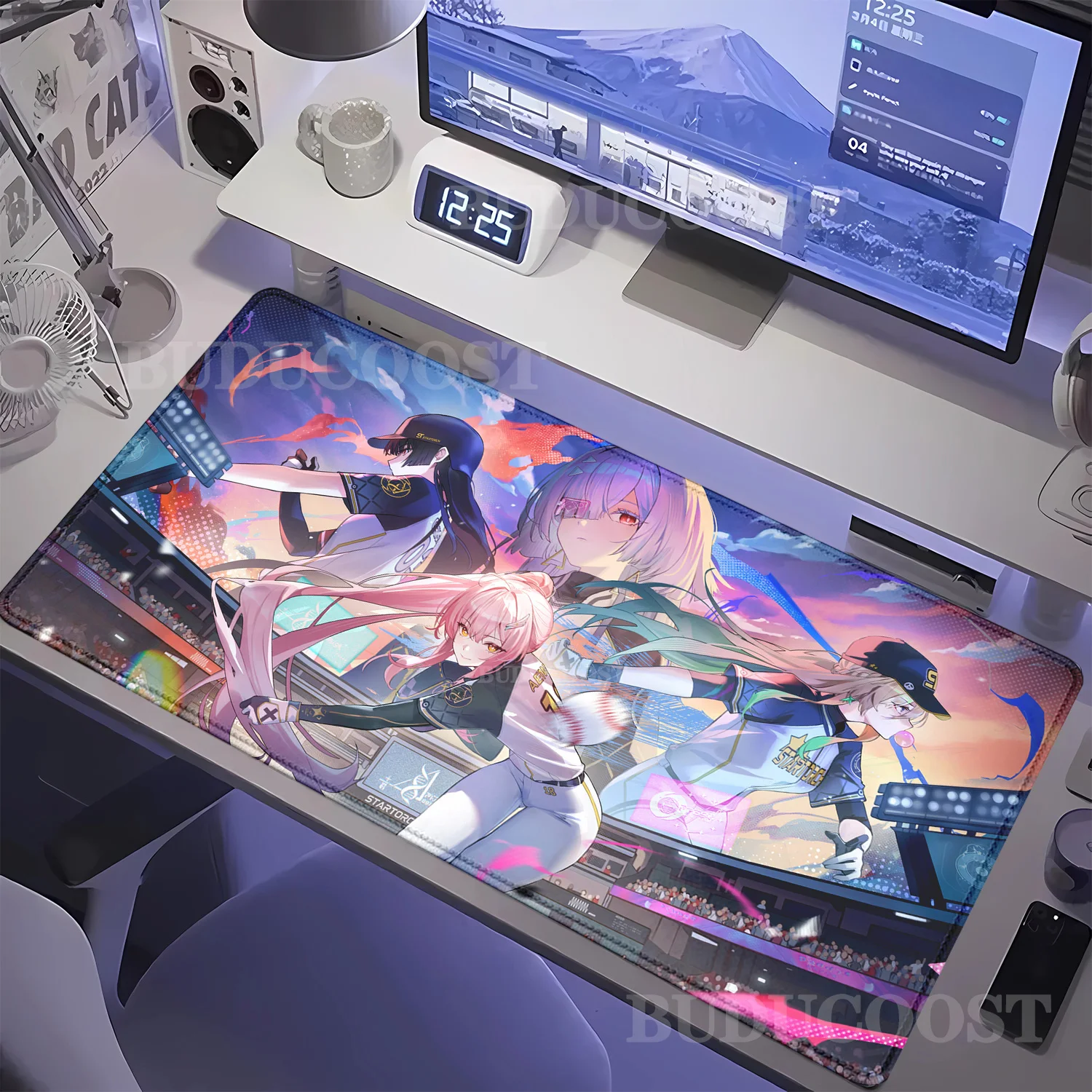 Gaming Mousepad Aemeath Wuthering Waves Computer offices keyboard Mouse Pad Anime Non-slip Rubber 400x900mm HD Printing Desk Mat