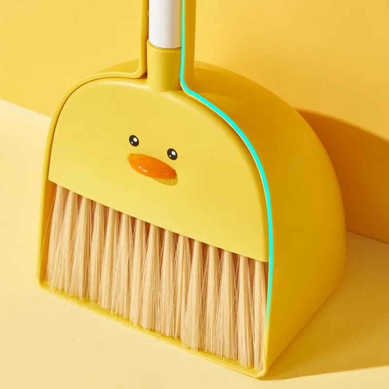 Children's Small Broom Mini Dustpan Set Cleaning Toys Gift Educational Learning Sweeping Tools Kids Broom Set for Girls Boys