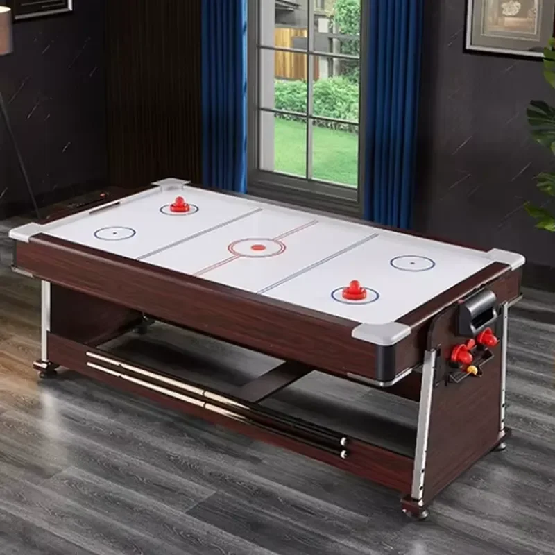 Brand For Factory Wholesale Burgundy Color 4 in 1 Multi Functions Rotating Game Table MDF Indoor Gaming Equipment for Home & view 6