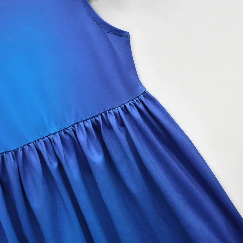 HN8 2023 Kinderkleid für Mädchen Regenbogenfreunde Cosplay Kostüme Sommer blaue Kleidung und Maske Kinder Geburtstagsgeschenk ausgefallene ou 8... Gf