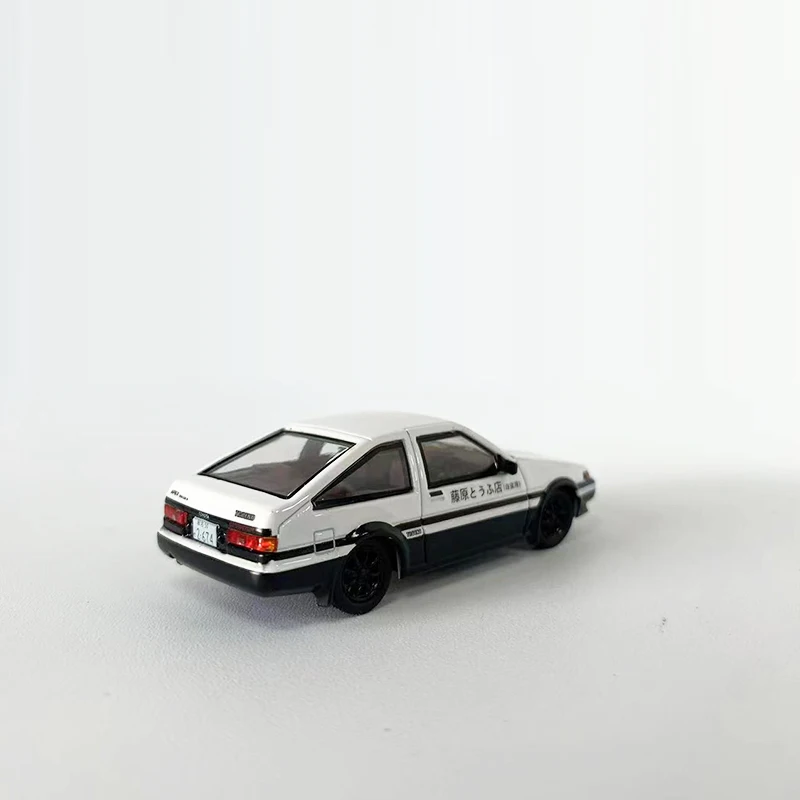 Time Micro Dream รุ่น1:64รถ AE86อัลลอยหล่อเย็นเคลือบคลาสสิก dofu-สีขาวทั้งหมด