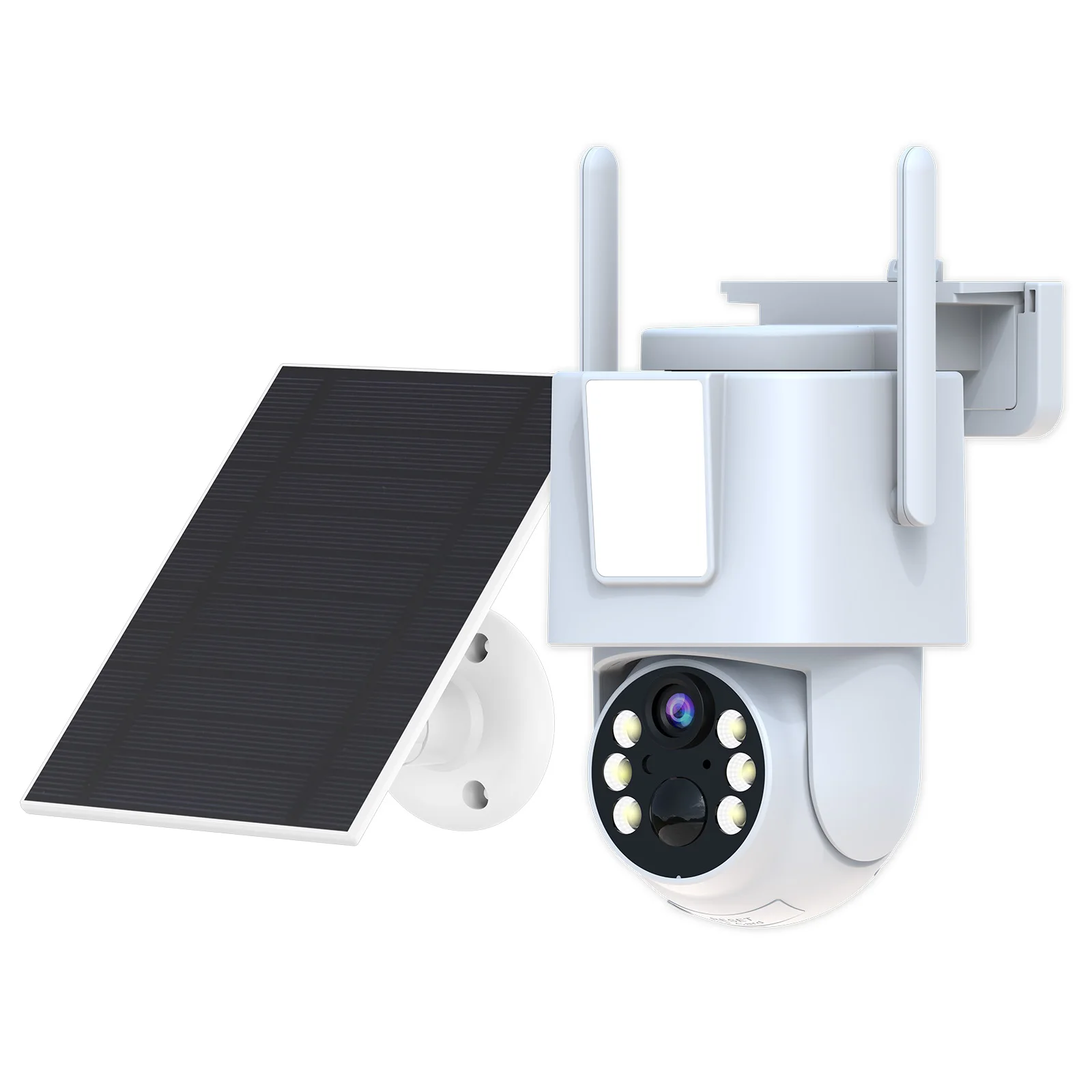 Cámara Wifi a todo Color de 5MP, cámara PTZ 360 alimentada por energía Solar, compatible con ICloud/almacenamiento Local, Audio bidireccional, cámara con batería Wifi