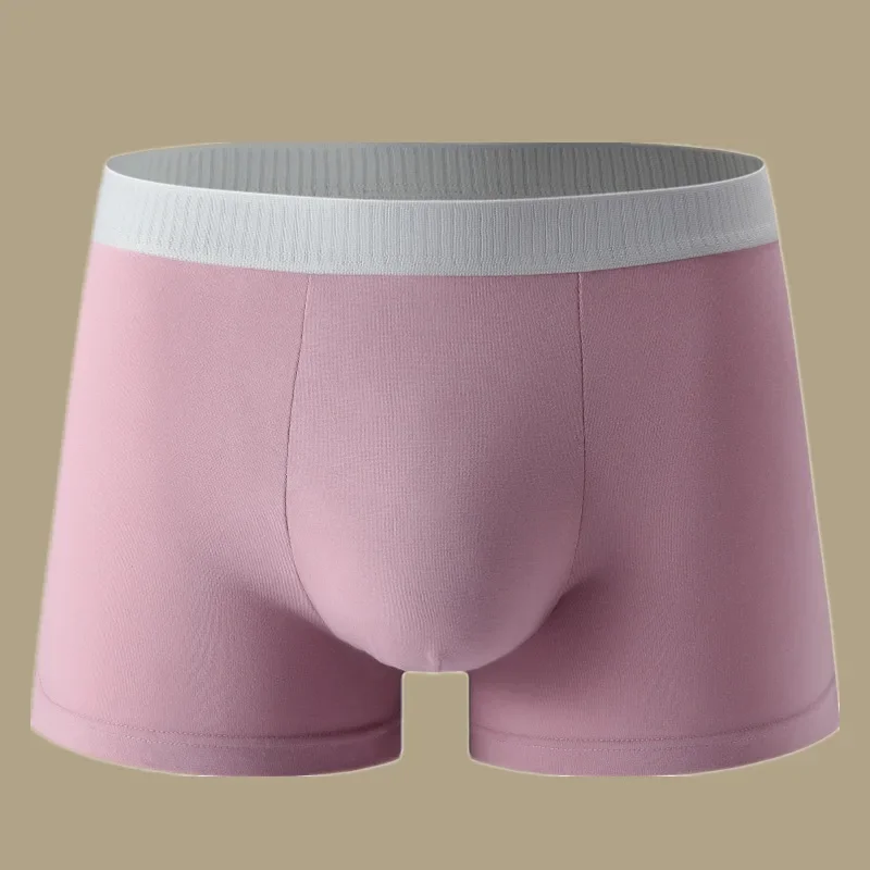 7 ピース/ボックス男性の下着綿グラフェン抗菌股ミッドウエスト快適な通気性綿高弾性男性のボクサー