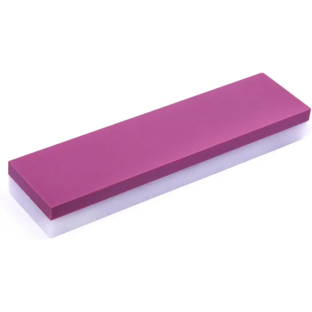 Double-Sided Sharpening Stone, 1pc White and Red Ruby Knife Sharpener Stone,3000/8000 Grit Mini Whetstone Oilstone