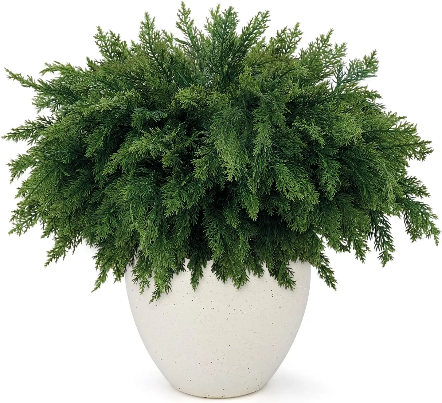 

18-футовые настоящие сенсорные ветки кедра - 16 шт. стеблей из искусственной сосны для вазы, рождественский декор своими руками