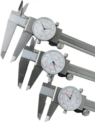 6in 8in 12inch Dial caliper Metric/INCH Standard Dual Hand Reading scale Precision Industry Stainless Steel Vernier Caliper