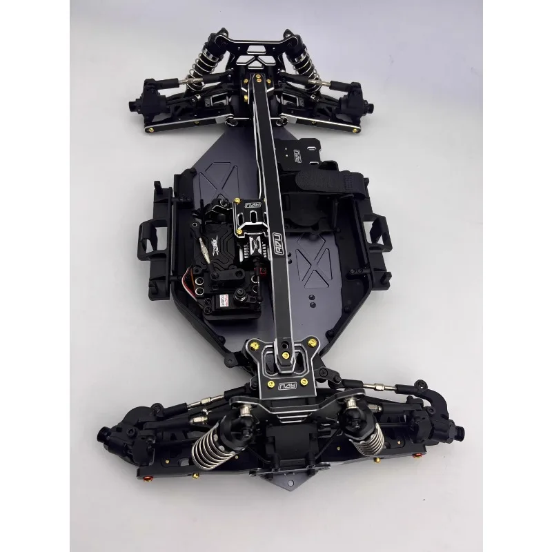 Coches Rc, aleación de aluminio 7075, Material, brazo oscilante de suspensión inferior delantera y trasera para KM 1/7 C3, accesorios de actualización de coche de Rally