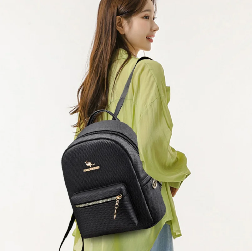 2025 New Fashion Leather Travel Backpacks Women's Casual High Capacity Shoulder Bags Totes School Bag Crossbody Backpack