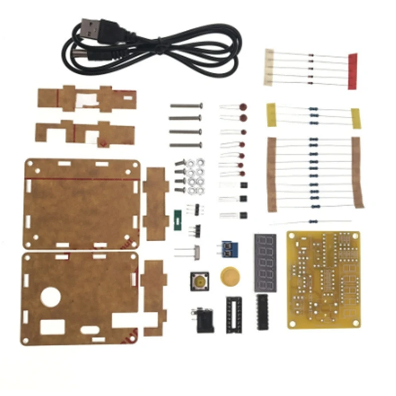 DIY Meter Frequency Counter Tester 1Hz-50Mhz Oscillator Tester With Transparent Case