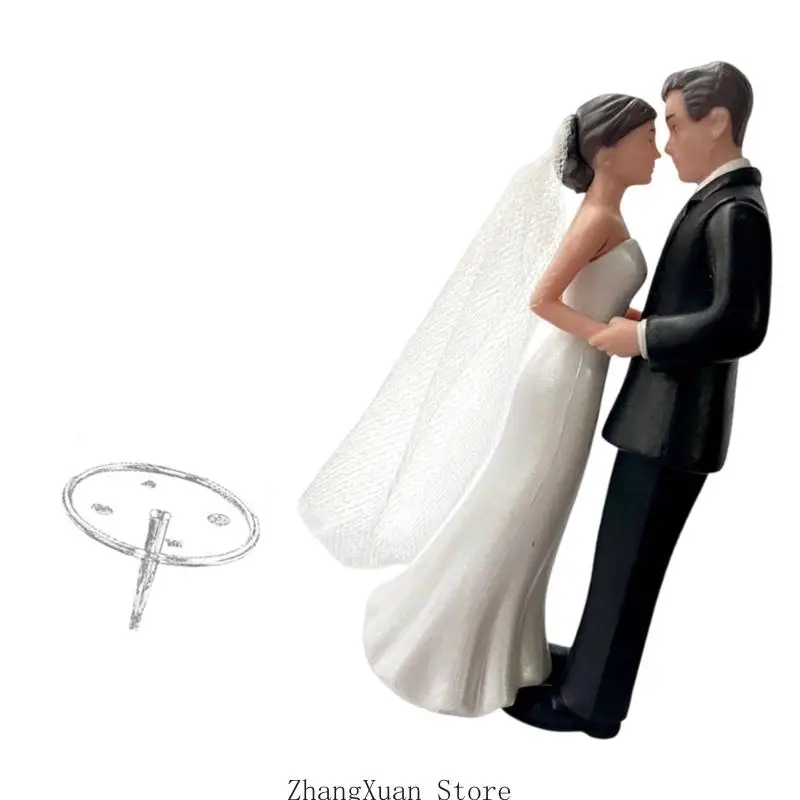 Kunststoff-Kuchendekoration, Hochzeitstortenaufsätze für formelle Anlässe, Partys, 3 x – Detail 8